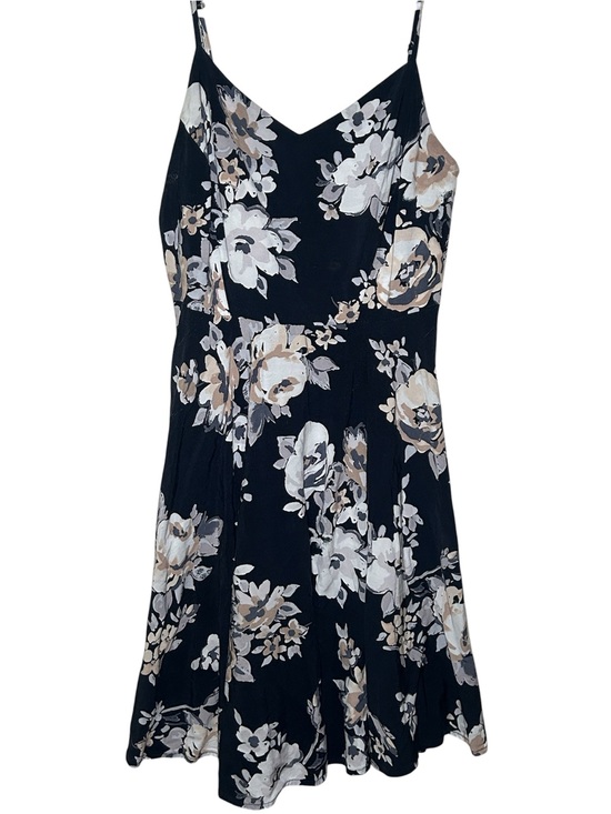 Old Navy Dresses & Skirts - Old Navy Dark Blue Floral A-Line Slip Dress Flowy Fall Casual Fairy Girly